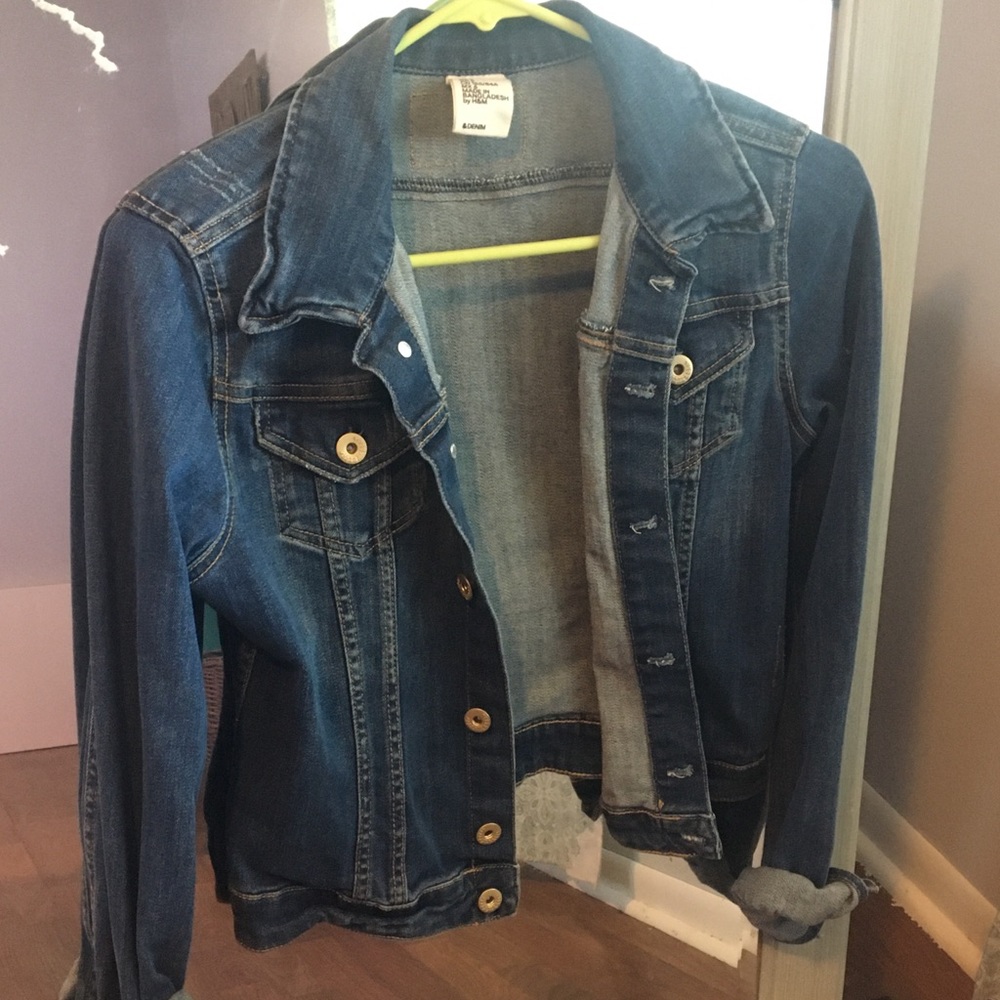 H&M cropped jean jacket
